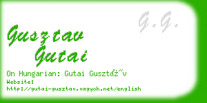 gusztav gutai business card